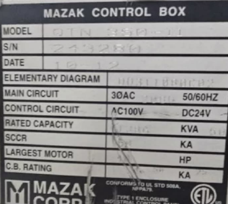 2012 MAZAK QTN 350 II | CNC LATHE | USED | In Stock!