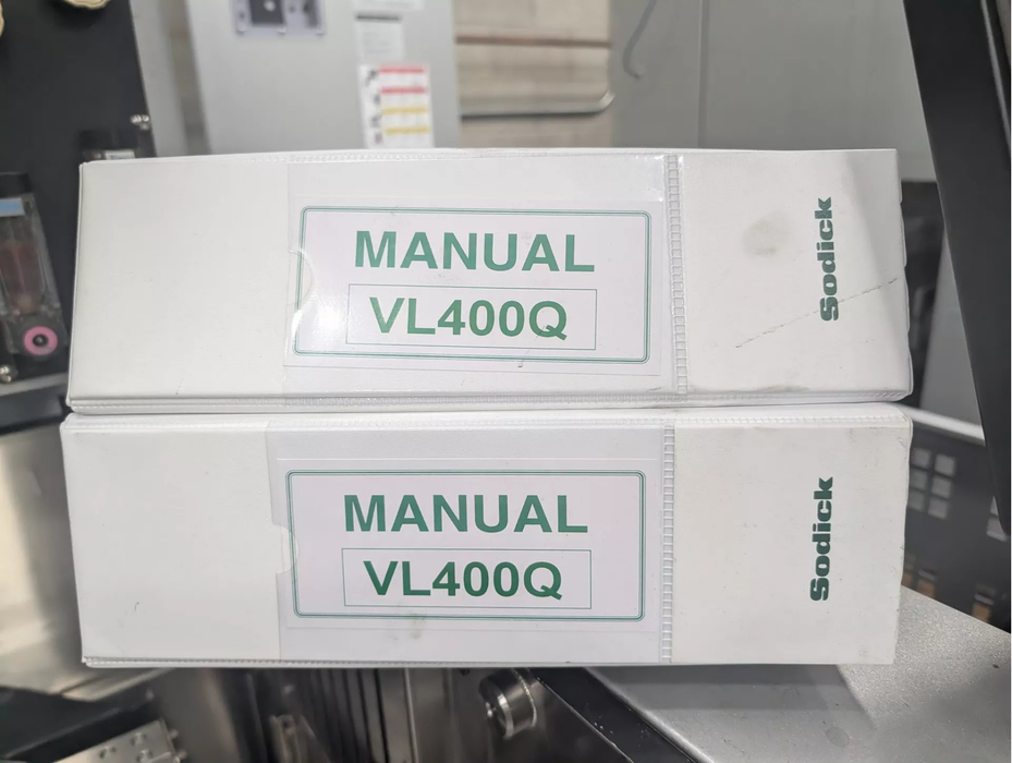 2018 SODICK VL 400Q WIRE TYPE ELECTRICAL DISCHARGE