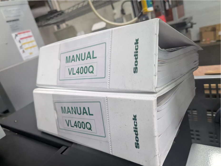 2019 SODICK VL 400Q WIRE TYPE ELECTRICAL DISCHARGE