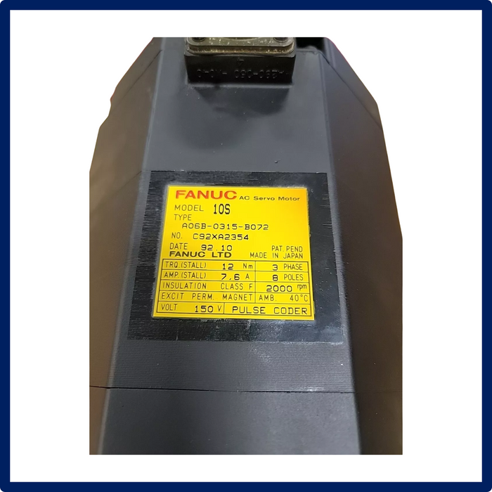 Fanuc - Motor | A06B-0315-B072 | New | In Stock!