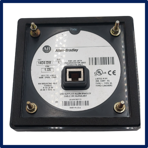 Allen Bradley - Power Monitor | 3000 CAT 1404-DM SER A FRN 1.05 | Refurbished | **INV:14423** | In Stock!