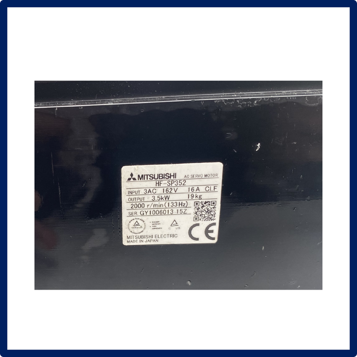 Mitsubishi - Motor | HF-SP352 | Refurbished | **INV 15483**  | In Stock!
