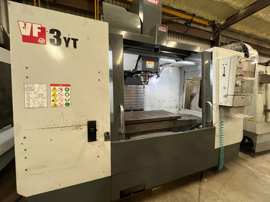 2016 - Haas VF-3YT/50 Machining Center with 4th Axis Wiring