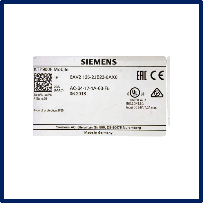 Siemens | 6AV2125-2JB23-0AX0 | New | In Stock!