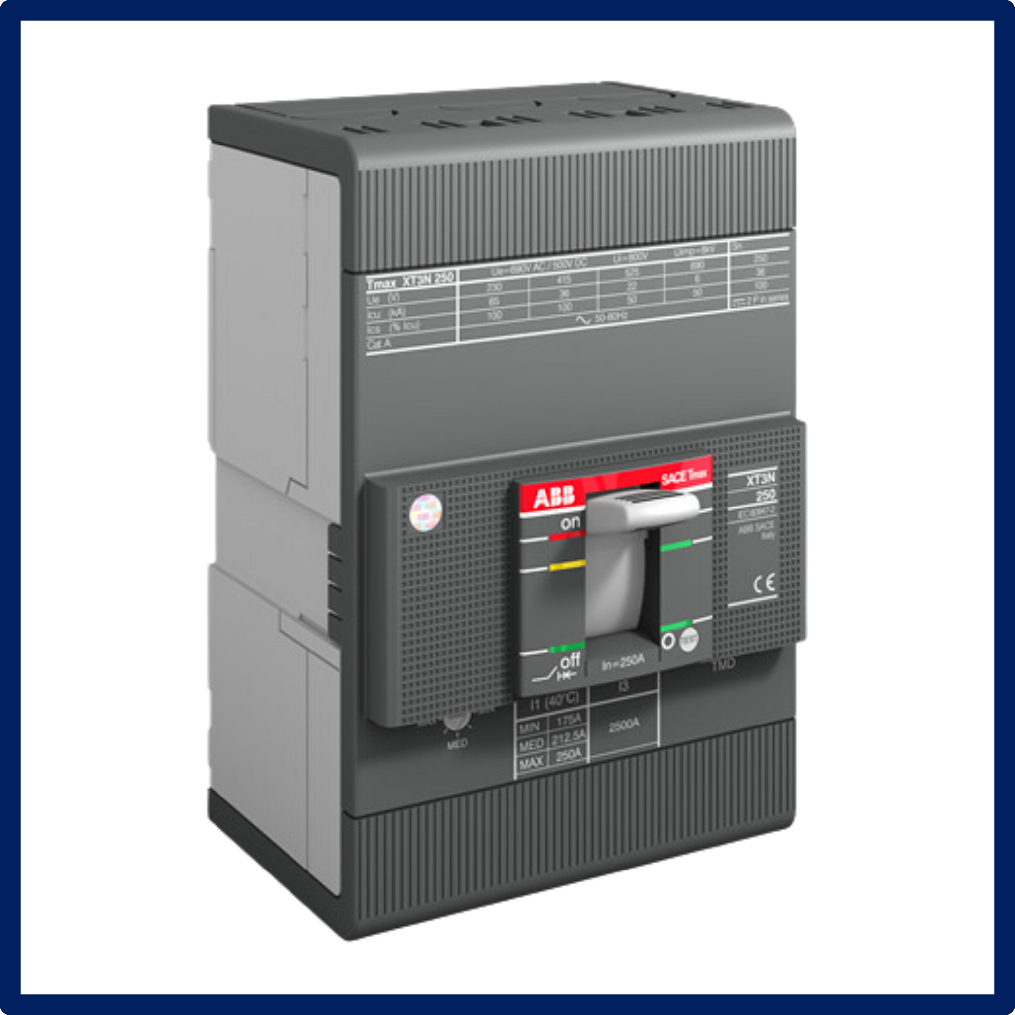 ABB SACE Tmax - Circuit Breaker | XT3N 250 TMD 250-2500 3P | New | In ...