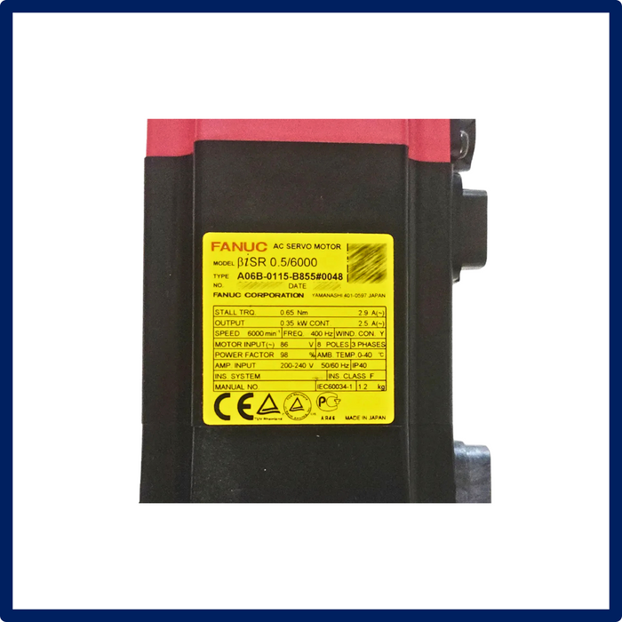 Fanuc - AC Servo Motor | A06B-0115-B855#0048 | New | In Stock!