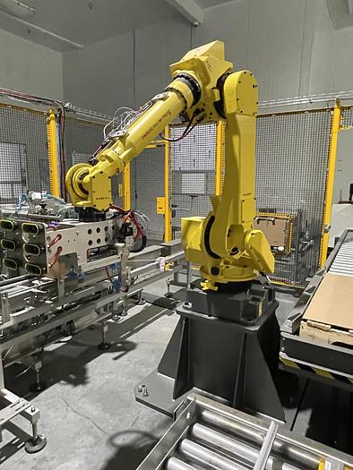 2018 Fanuc M-710i Robot with Langen LCR 700 Combined Robotic Palletizing System & Case Packing Machine | Used | In Stock!