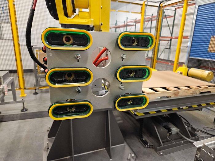 2018 Fanuc M-710i Robot with Langen LCR 700 Combined Robotic Palletizing System & Case Packing Machine | Used | In Stock!