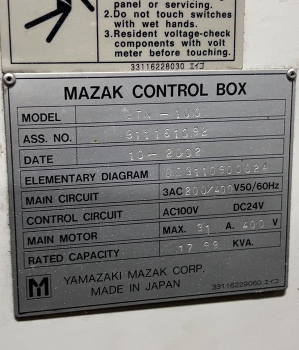 2002 - Mazak Quick Turn Nexus 100